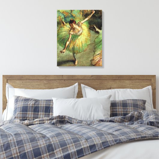 Degas - Dancer Tilting Canvas Afdruk (Insitu (Slaapkamer))