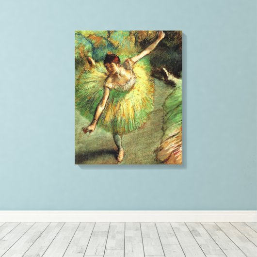 Degas - Dancer Tilting Canvas Afdruk (Insitu (Houten vloer))