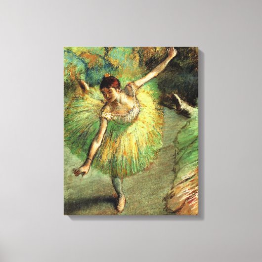 Degas - Dancer Tilting Canvas Afdruk (Voorkant)