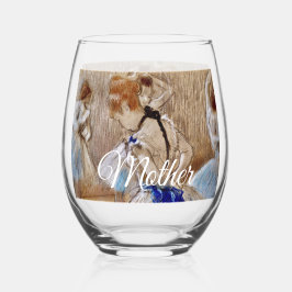 Degas Dancer With Blue Ribbon Drinkware Set Wijnglas Zonder Voet