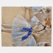 Degas Dancer with Blue Ribbon   Fleece Blanket Deken (Voorkant (Horizontaal))