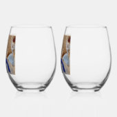 Degas Dancer with Blue Ribbon    Wijnglas Zonder Voet (Links)