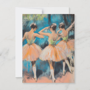 Degas Dancers  Briefkaart