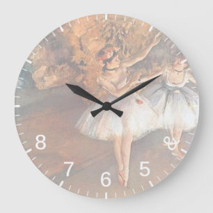 Degas Dancers Clock - 5 6 7 8 Dance Timing Joke Grote Klok