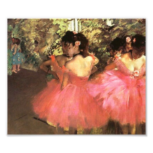 Degas Dancers in roze fotoafdrukken Foto Afdruk (Voorkant)