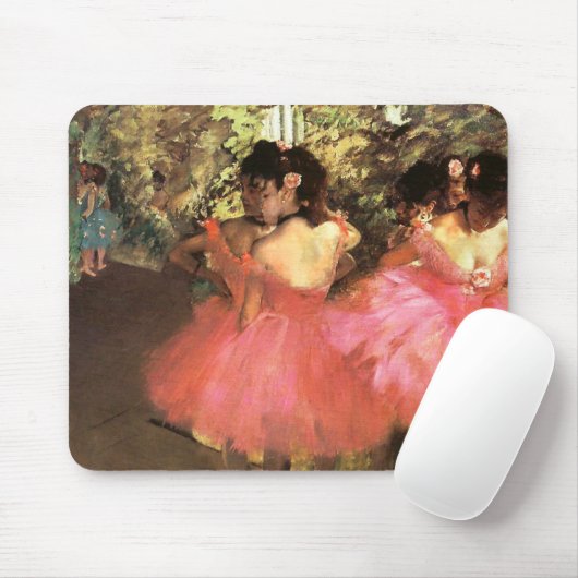 Degas Dancers in roze Muismat (Met muis)
