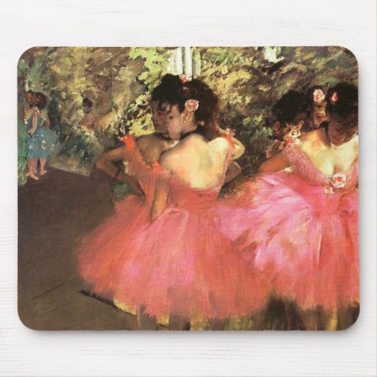 Degas Dancers in roze Muismat (Voorkant)