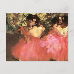 Degas Dancers in roze uitvindingen Kaart