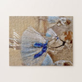 Degas danser met blauw lint legpuzzel (Horizontaal)