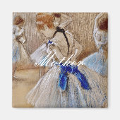 Degas danser met blauw lint magneet (Voorkant)