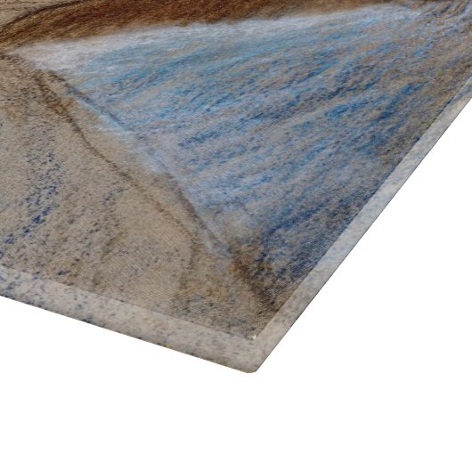 Degas danser met blauw lint snijplank (Hoek)