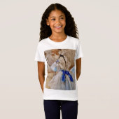 Degas danser met blauw lint T-shirt (Voorkant volledig)
