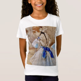 Degas danser met blauw lint T-shirt