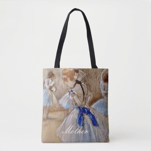 Degas danser met blauw lint tote bag (Voorkant)