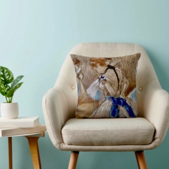 Degas Danser Met Blauwe Lint Kussen (Creator heeft geüpload)