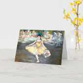 Degas - Danser met een Boeket Kaart (Gele Bloem)