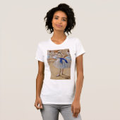 Dega's danseres met blauw lint t-shirt (Voorkant volledig)