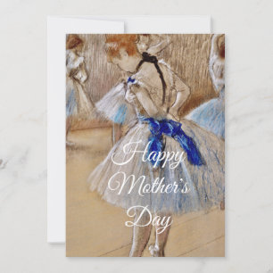 Degas Danseres Met Blauwe Lint  Feestdagenkaart