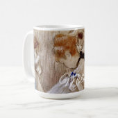 Dega's danseres met blauwe lint koffiemok (Voorkant links)