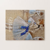 Degas Danseres Met Blauwe Lint  Legpuzzel (Horizontaal)