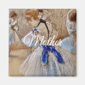 Degas-danseres met blauwe lint magneet (Voorkant)