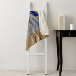 Dega's danseres met blauwe lint sherpa deken