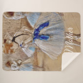 Dega's danseres met blauwe lint  sherpa deken (Voorkant (horizontaal))