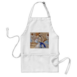 Degas-danseres met blauwe lint standaard schort