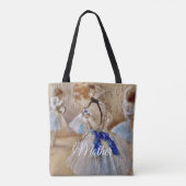Degas-danseres met blauwe lint tote bag (Achterkant)