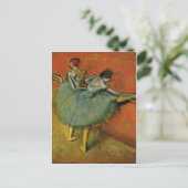 Degas, dansers aan de Barre Briefkaart (Staand voorkant)