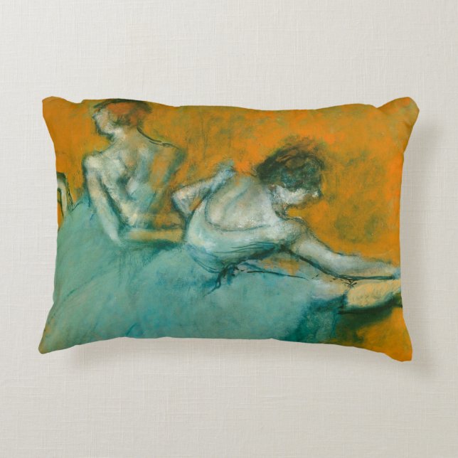 Degas Dansers bij het Bar Ballet Accent Kussen (Achterkant)