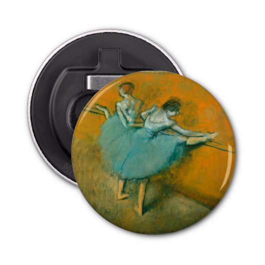 Degas Dansers bij het Bar Ballet Button Flesopener (Voorkant)