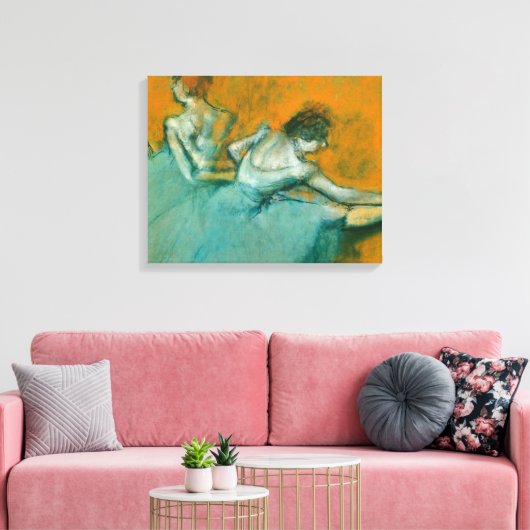 Degas Dansers bij het Bar Ballet Canvas Afdruk (Insitu (Woonkamer))