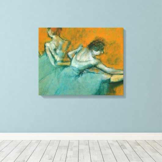Degas Dansers bij het Bar Ballet Canvas Afdruk (Insitu (Houten vloer))