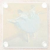 Degas Dansers bij het Bar Ballet Glazen Onderzetter (Achterkant)