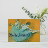 Degas Dansers bij het Bar Ballet Kaart (Staand voorkant)