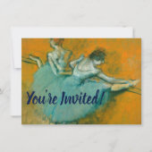 Degas Dansers bij het Bar Ballet Kaart (Voorkant)
