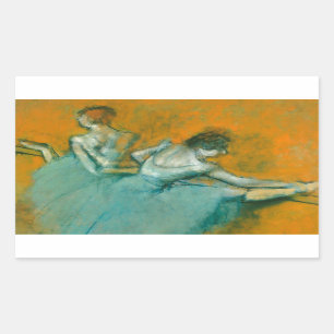 Degas Dansers bij het Bar Ballet Rechthoekige Sticker