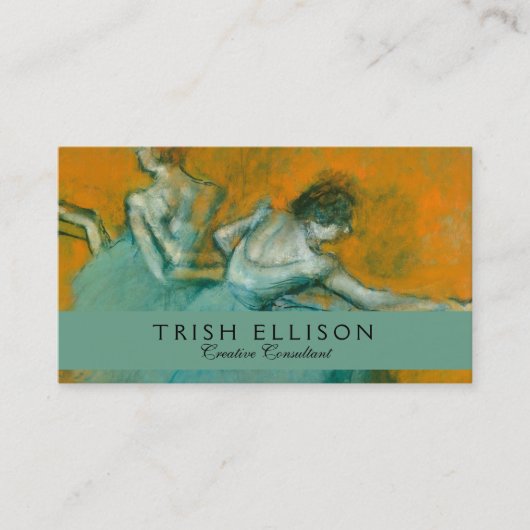 Degas Dansers bij het Bar Ballet Visitekaartje (Voorkant)