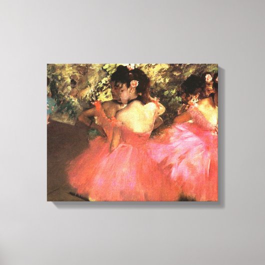 Degas Dansers in Roze Canvas Wrap Afdruk (Voorkant)