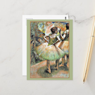 Degas - Dansers Roze en Groen Briefkaart