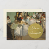 Degas Dansklas Balletdansers Ballerina Kunst Kaart (Voorkant / Achterkant)