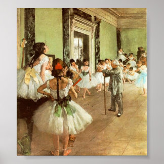 Degas dansklasse poster