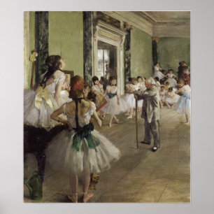 Degas - De balletklasse Poster