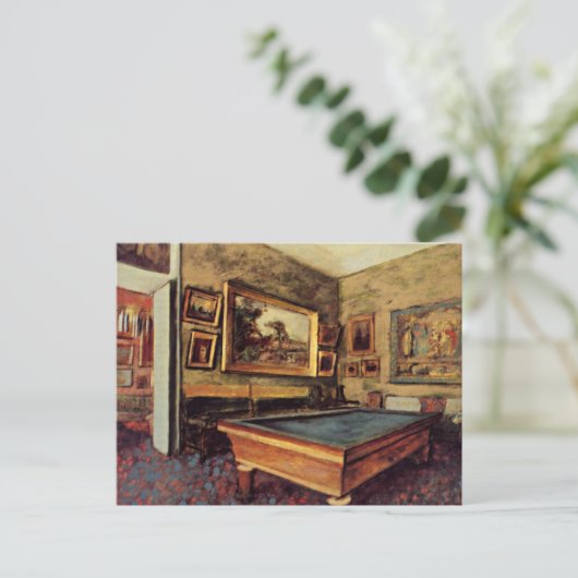 Degas - De Billiard Room Briefkaart (Staand voorkant)