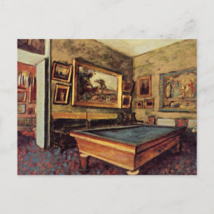 Degas - De Billiard Room Briefkaart