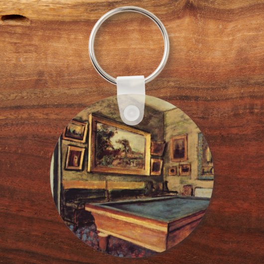 Degas - De Billiard Room Sleutelhanger (Voorkant)