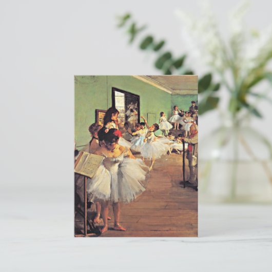 Degas - De dansklasse Briefkaart (Staand voorkant)