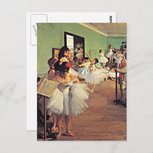 Degas - De dansklasse Briefkaart (Voorkant / Achterkant)