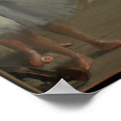 Degas' De dansklasse met balletkat Poster (Hoek)